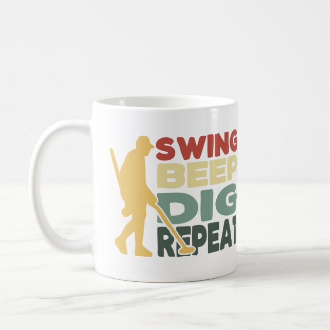 Détecteur de métal Mug Swing Beep Dig Répéter drôl (Gauche)