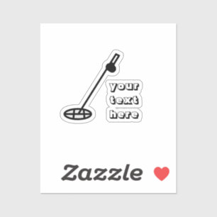 détecteur de métal Sticker bleu