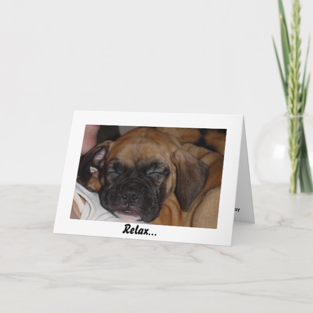 Détendez la carte d'anniversaire (Devant)