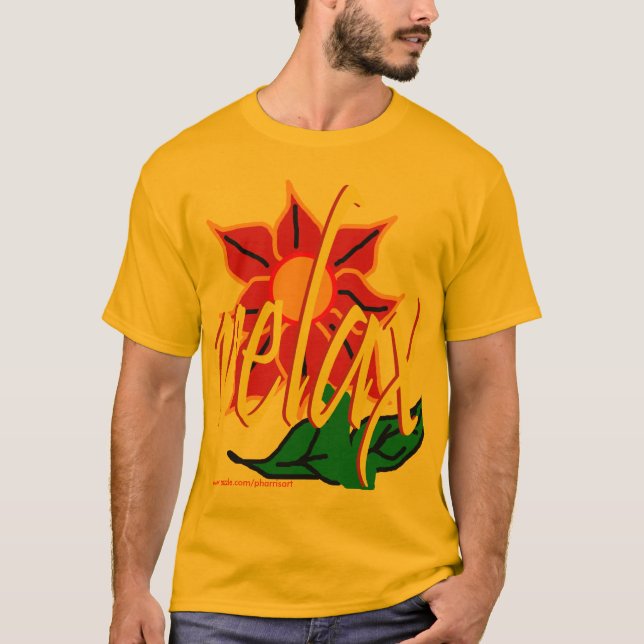 Détendez le T-shirt tropical - pharrisart (Devant)