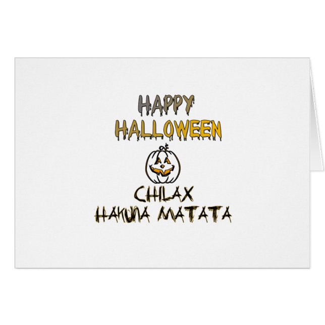 Détendez-vous et relaxez Joyeux Halloween (Devant horizontal)