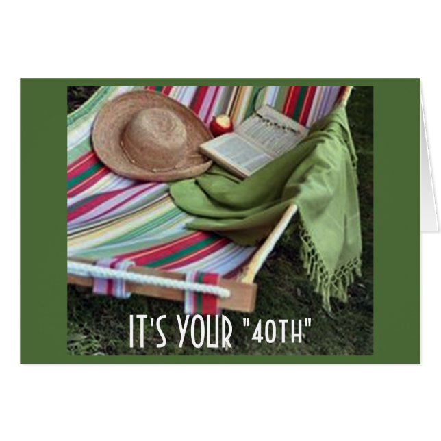 DÉTENDEZ-VOUS/PROFITEZ DE VOTRE 40e ANNÉE ET SOUVE (Devant horizontal)