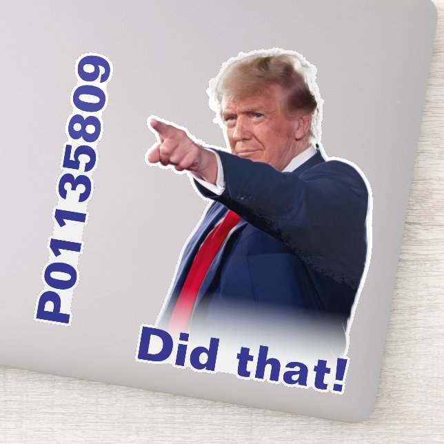 Détenu P01135809 L'a fait! autocollants (Détail)