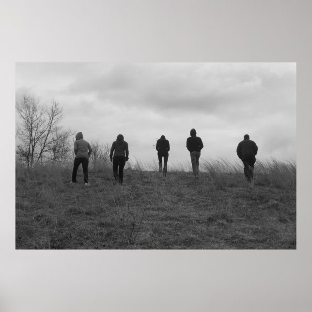 Détermination Poster noir et blanc / Impression (Devant)