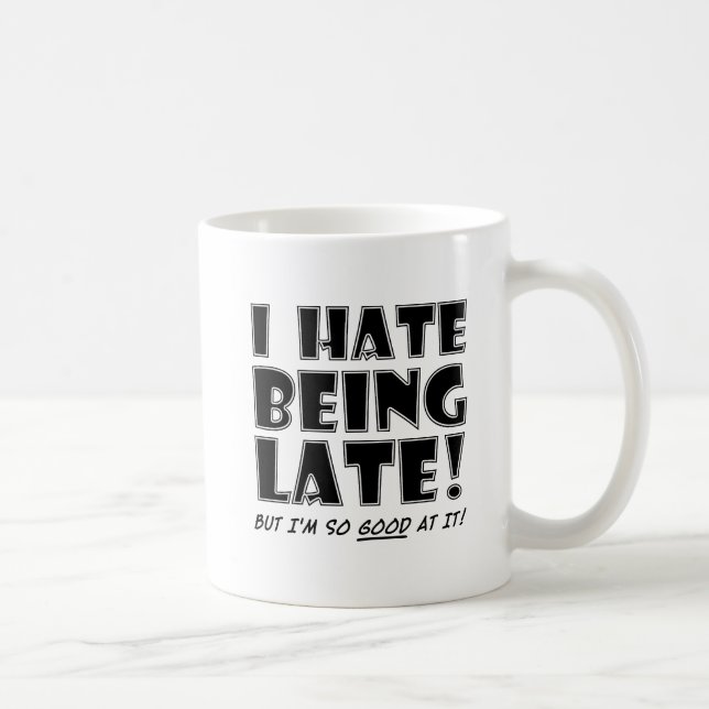 Déteste être doué pour l'humour à retardement Mug (Droite)
