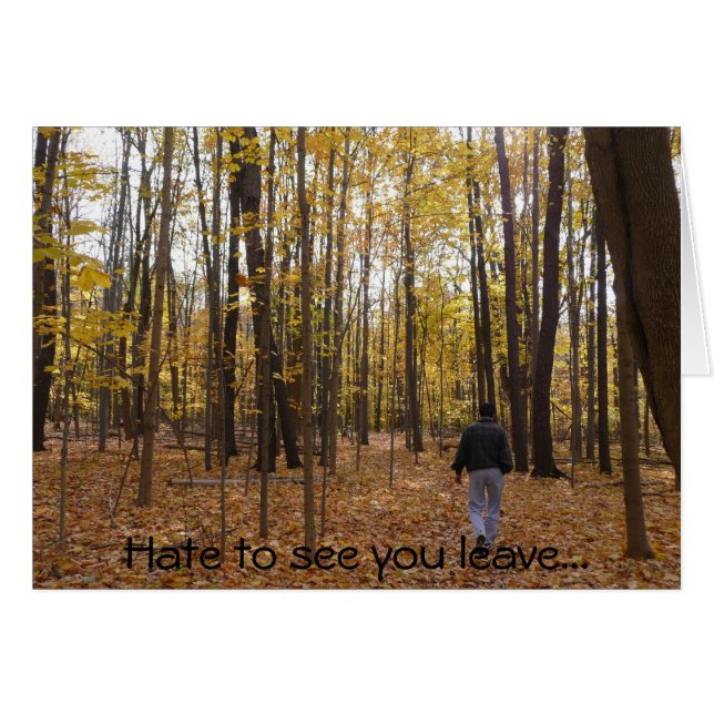 Détestez pour vous voir partir… (Devant horizontal)