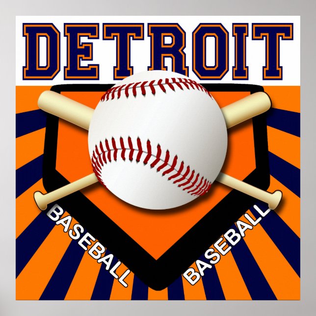 DÉTROIT BASEBALL POSTER (Devant)