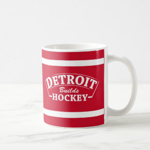 Détroit construit Hockey Red Striped Mug
