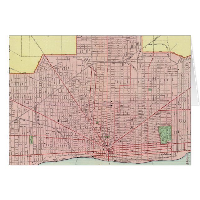 Détroit et ses environs (Devant horizontal)