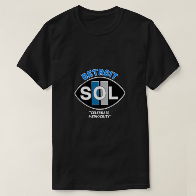 DETROIT-S.O.L. (MÊME VIEUX LIONS) T-shirt indispen (Design devant)