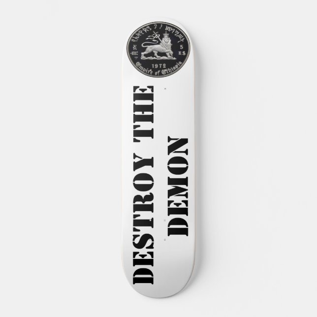 DÉTRUIRE LE DÉMON Skateboard (Recto)