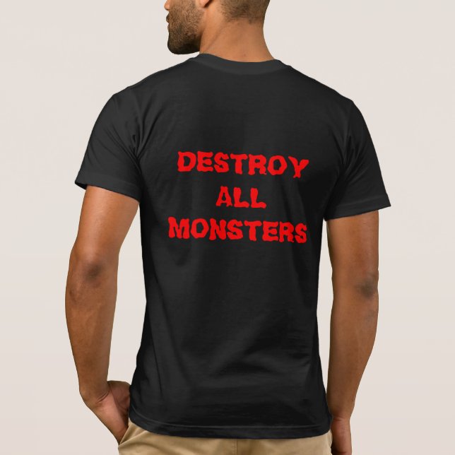 Détruire le T-shirt de tous les monstres (Dos)