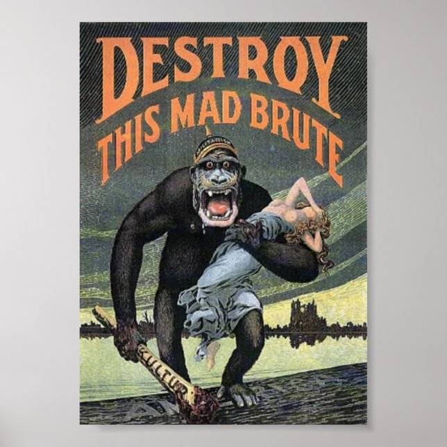 Détruisez Cette Affiche De Mad Brute (Devant)