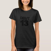 DEUT13 - Blk on Blk-Smaller Logo T-Shirt
