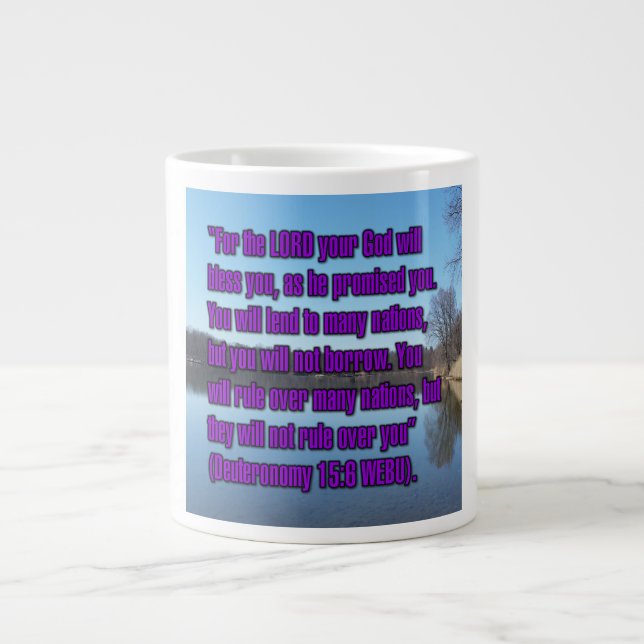 Deutéronome 15:6 WEBU Mug (Devant)