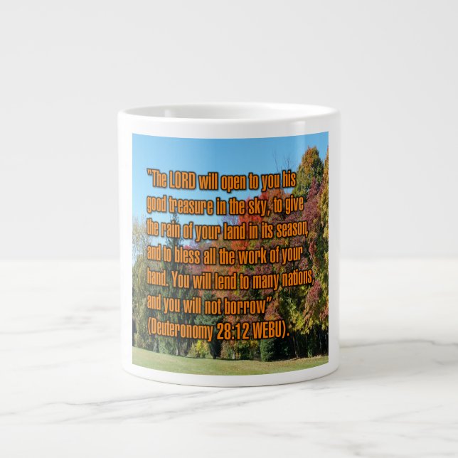 Deutéronome 28:12 WEBU Mug (Devant)
