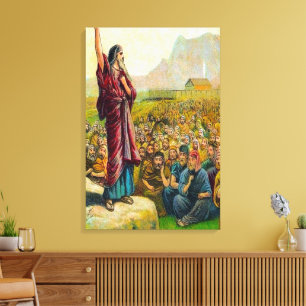 Deutéronome 6:1-9 Toile d'amour et d'obéissance di