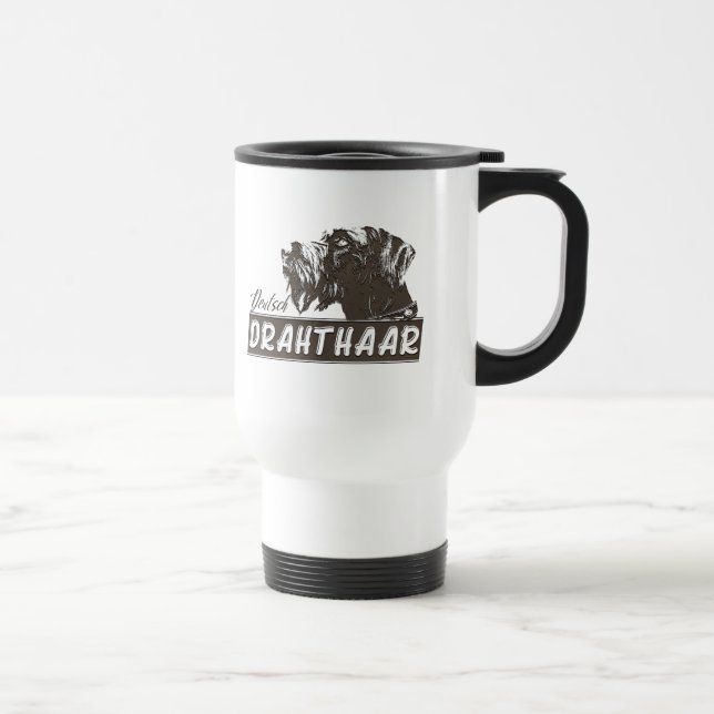 Deutsch Drahthaar Travel Mug (Droite)