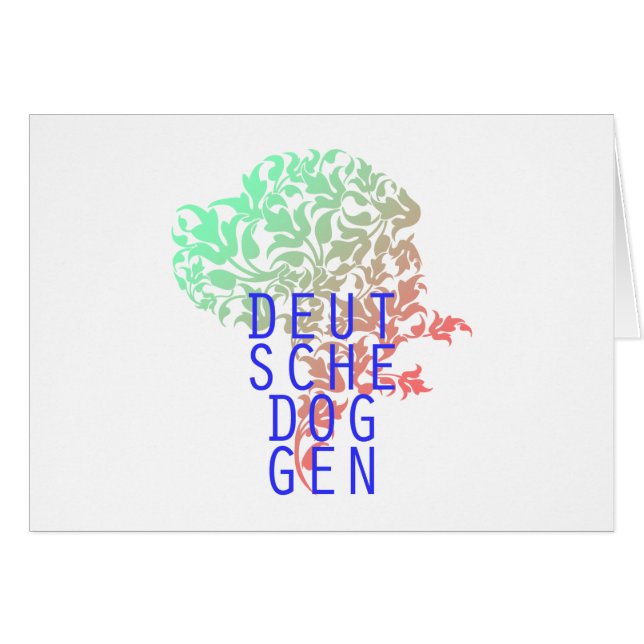 Deutsche Doggen Blatt Kopf (Devant horizontal)