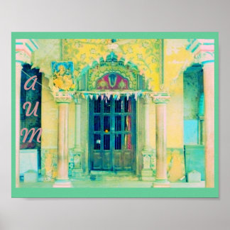 Deux affiches "temple saraswati"