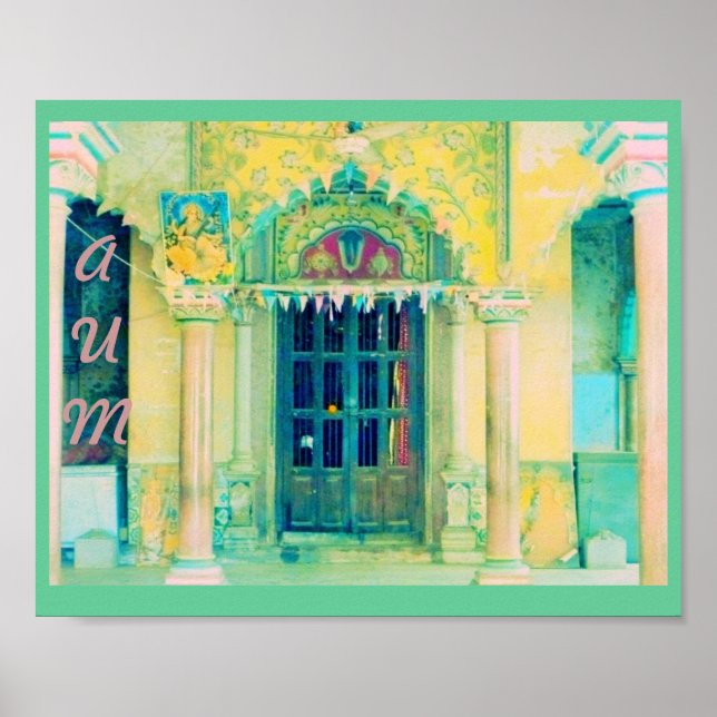 Deux affiches "temple saraswati" (Devant)