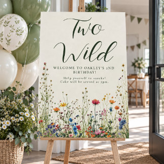 Deux Anniversaire Sauvage - Affiche de Fleurs Sauv