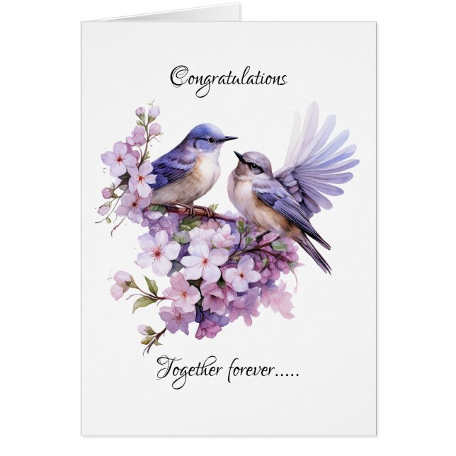 Deux Bluebirds Love Mariage (Devant)