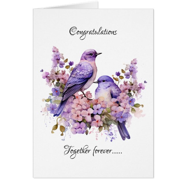 Deux Bluebirds Love Mariage (Devant)