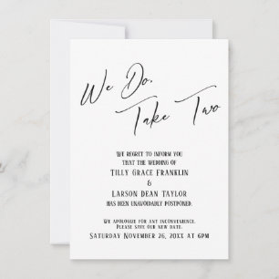 Deux : Carte simple Mariage retardée