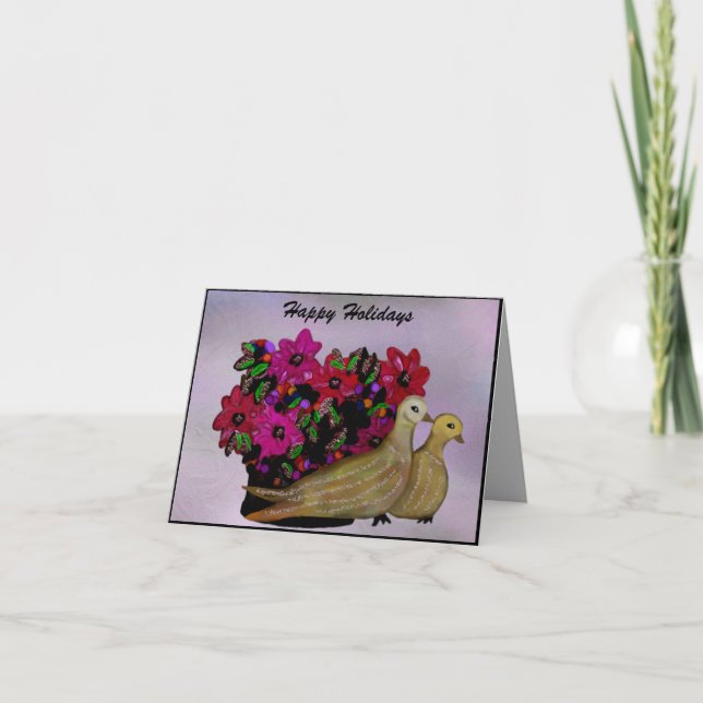 Deux cartes de colombes de tortue (Devant)