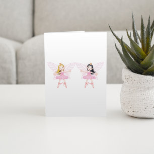 Deux cartes de voeux Ballerina Fairies