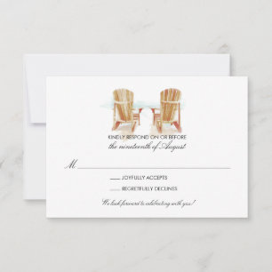 Deux Chaises Adirondack à l'aquarelle RSVP