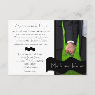 Deux Chambres Personnalisées Gay Mariage Cartes d'