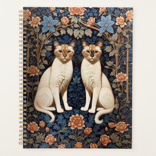 Deux chats siamois William Morris Inspiré