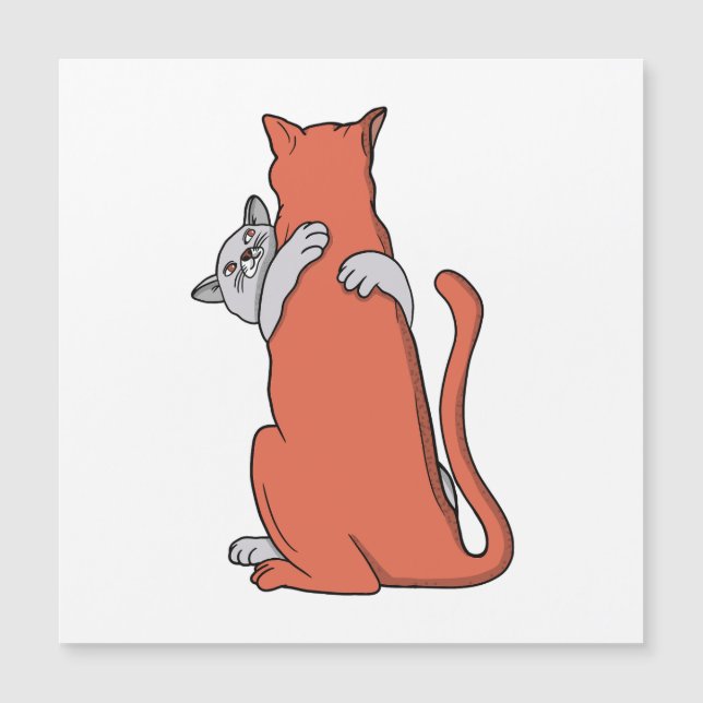 Deux chats s'unissent en amitié (Devant)