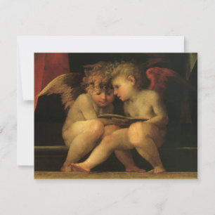 Deux chérubins lisant par Rosso Fiorentino, Anges