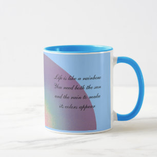 Deux citations d'arc-en-ciel - tasse