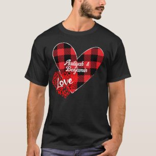 Deux coeurs Aimer personnalise T-shirt