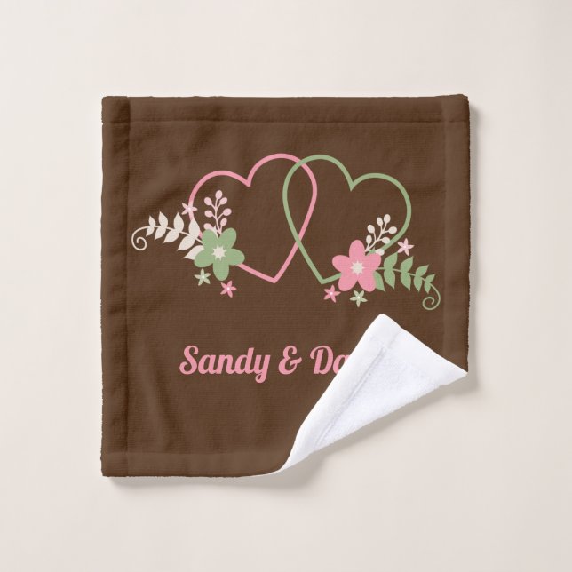 Deux Coeurs Amateurs Design Linge Serviette de bai (Gant de toilette)