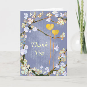Deux coeurs : Cartes de merci de mariage