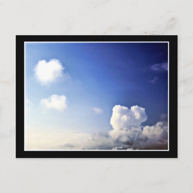 Deux Coeurs Dans La Même Carte Postale Sky (Devant)