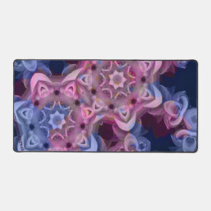 Deux cœurs de rose en bleu depuis l'immobilité