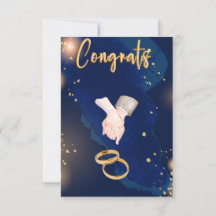 Deux coeurs deviennent une seule carte de mariage