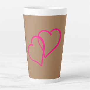 Deux coeurs Latte Mug