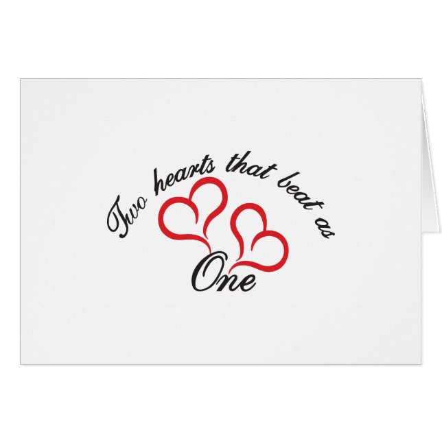 Deux coeurs qui ont battu en tant qu'un (Devant horizontal)