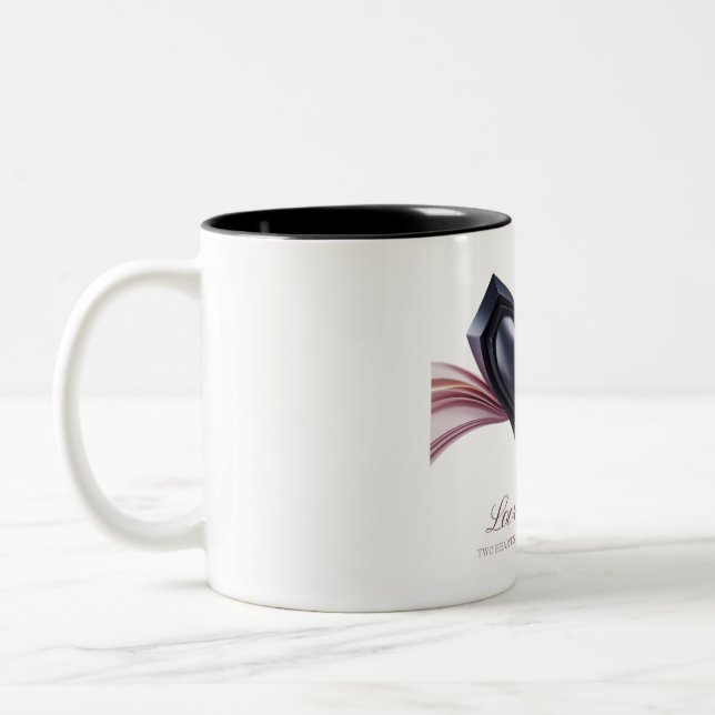 Deux Coeurs Romantique Boire Mug (Gauche)