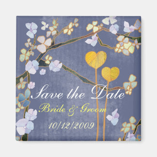 Deux coeurs sauvez la date Mariage Magnet