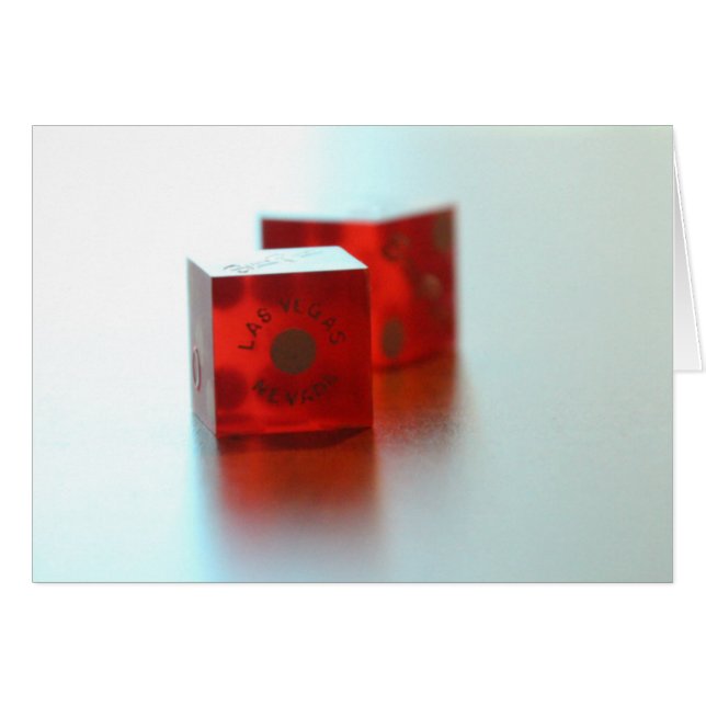 Deux dés rouges (Devant horizontal)