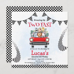 Deux Fast wild jungle Race Car 2e fête d'anniversa