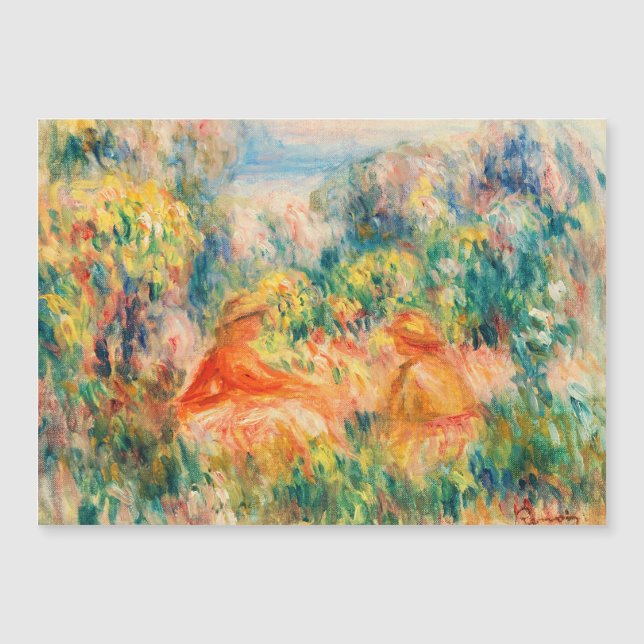 Deux femmes dans un paysage par Pierre Auguste Ren (Devant)